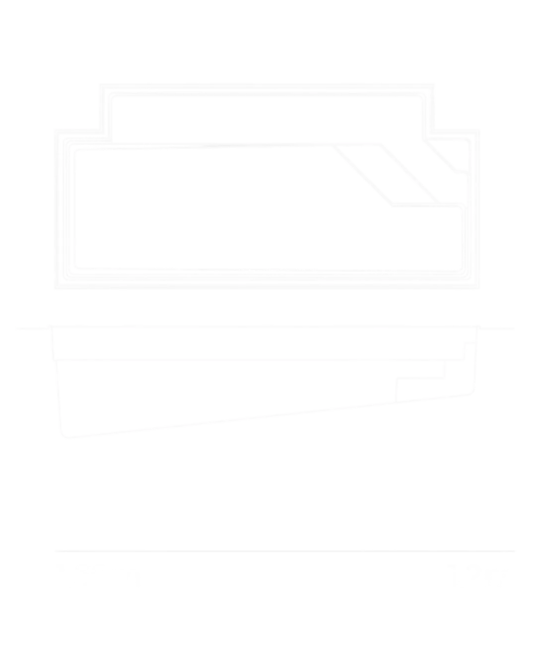 Opal 7.2m pool shape diagram