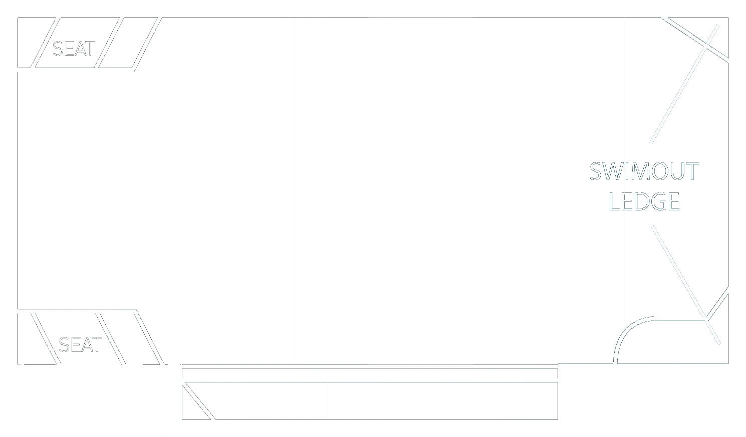 Ambassador 6.4m pool shape diagram