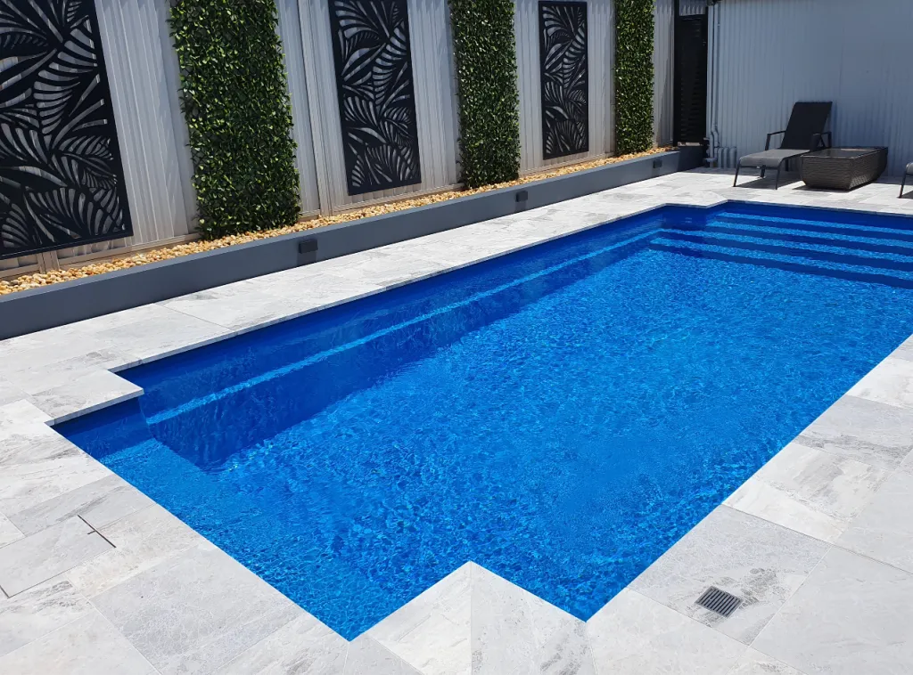 Classic 8.5m fibreglass pool by Aquatime Pools