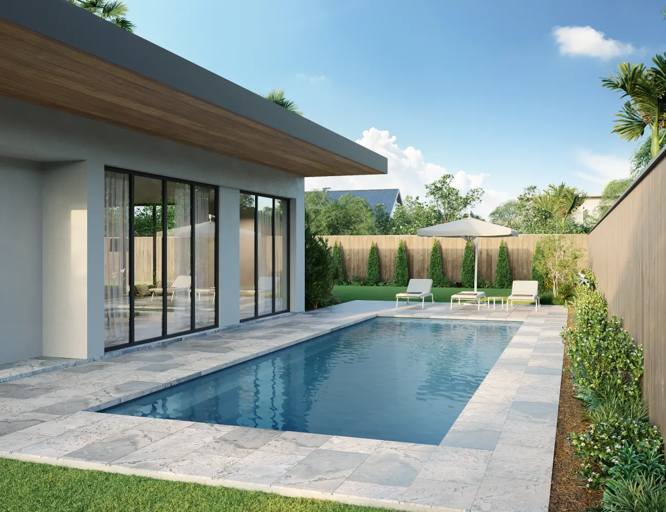 De Luxe 6.0m fibreglass pool by Aquatime Pools