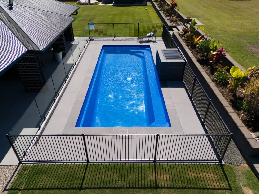 Diamond 10m fibreglass pool by Aquatime Pools