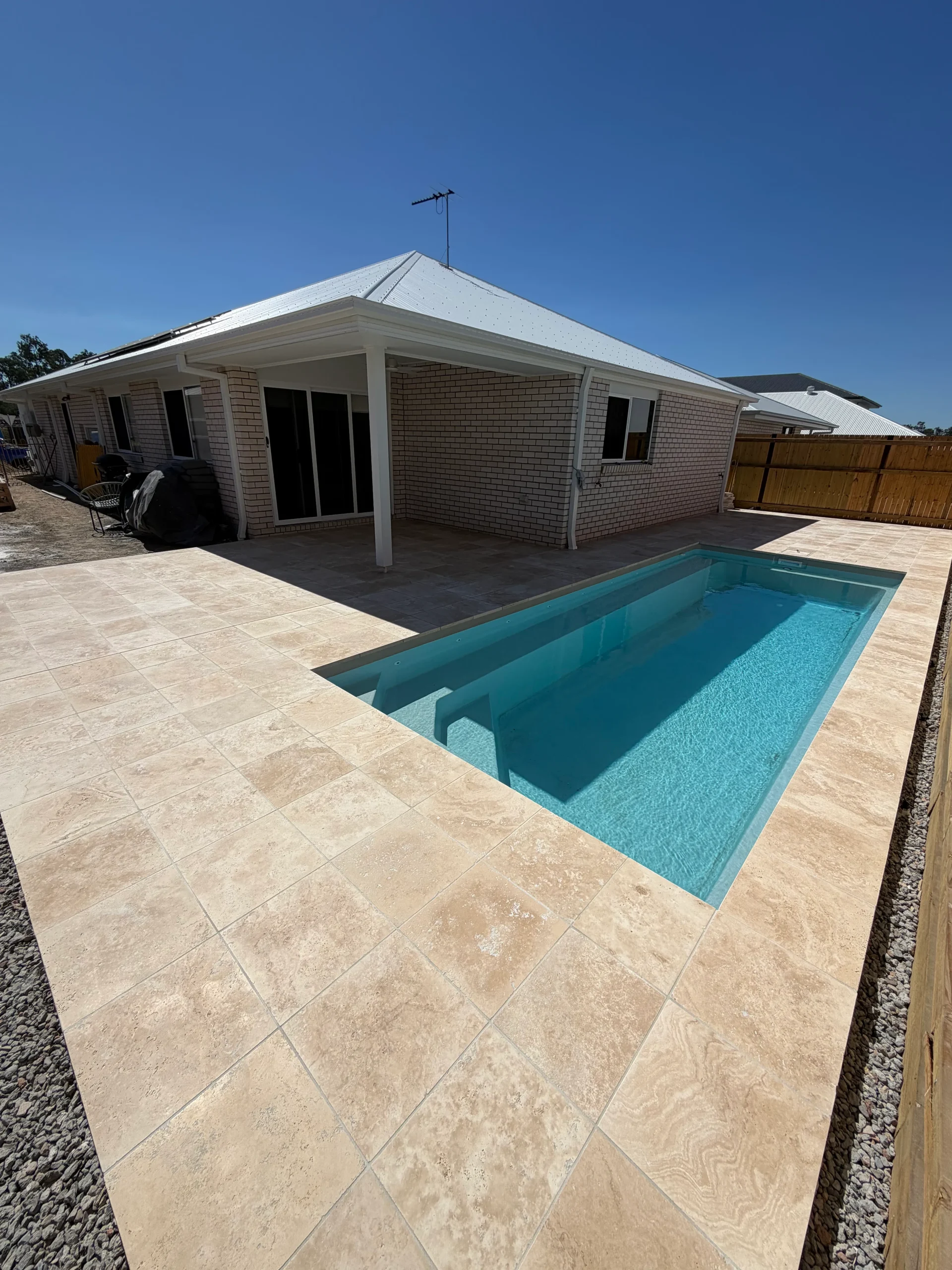 Emerald 7.2m fibreglass pool by Aquatime Pools