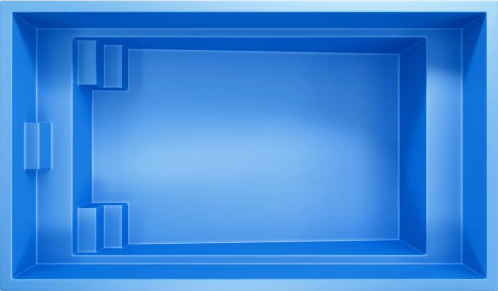 Entertainer 6.0m pool shape diagram