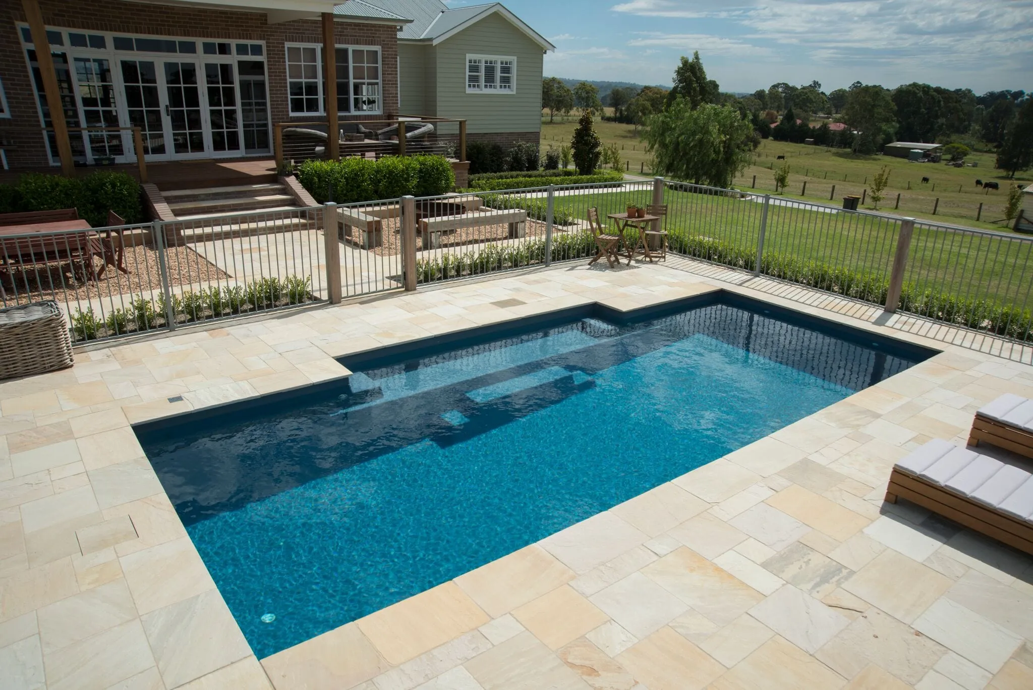 Heritage 9.0m fibreglass pool by Aquatime Pools