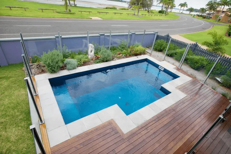 Nirvana 5.5m fibreglass pool by Aquatime Pools