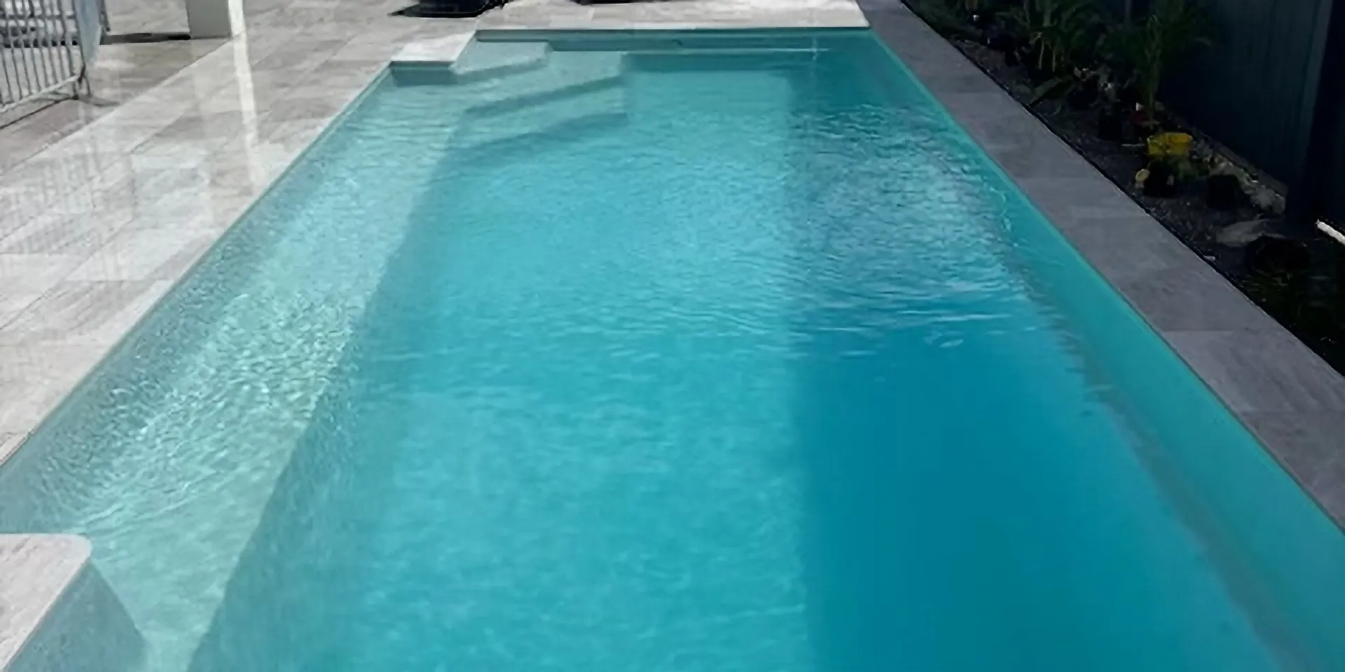 Opal 8.4m fibreglass pool by Aquatime Pools