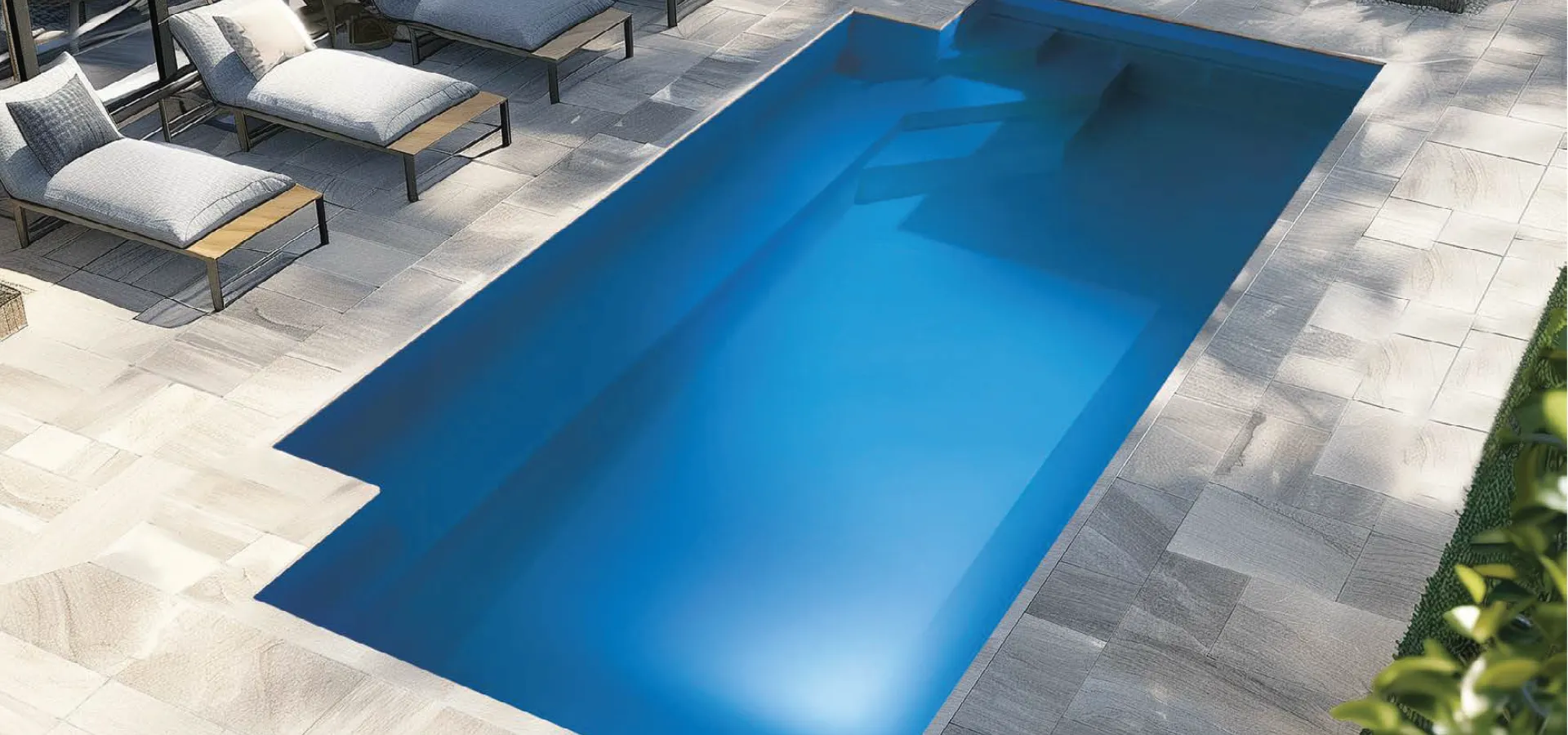 Sapphire 6m fibreglass pool by Aquatime Pools