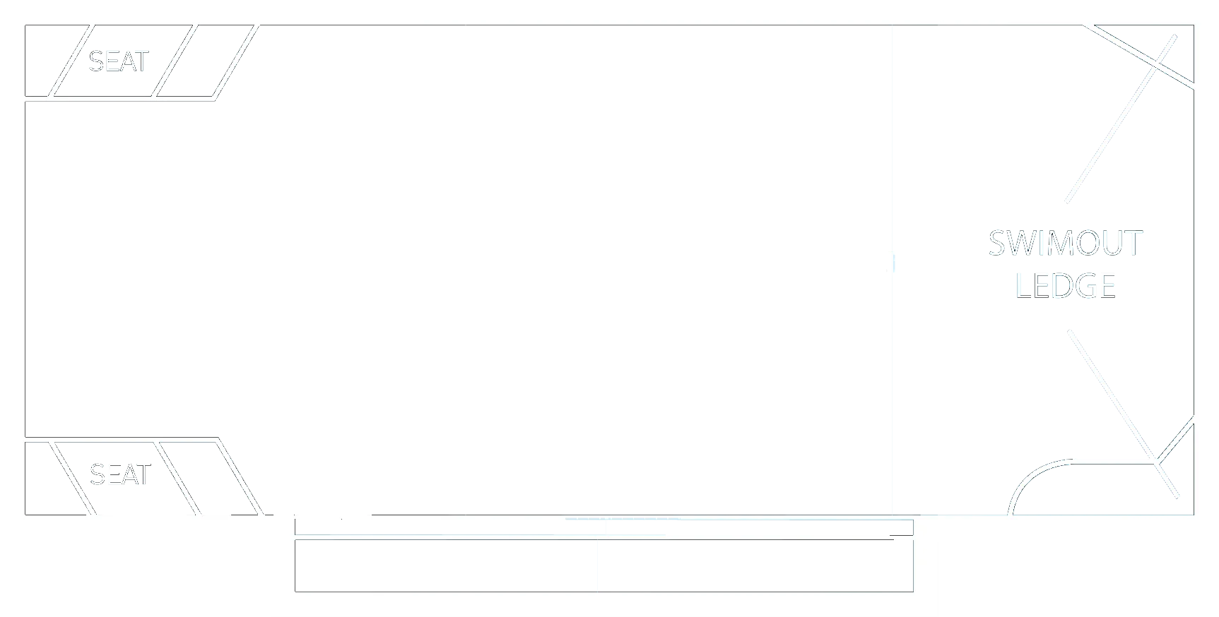 Senator 7.4m pool shape diagram