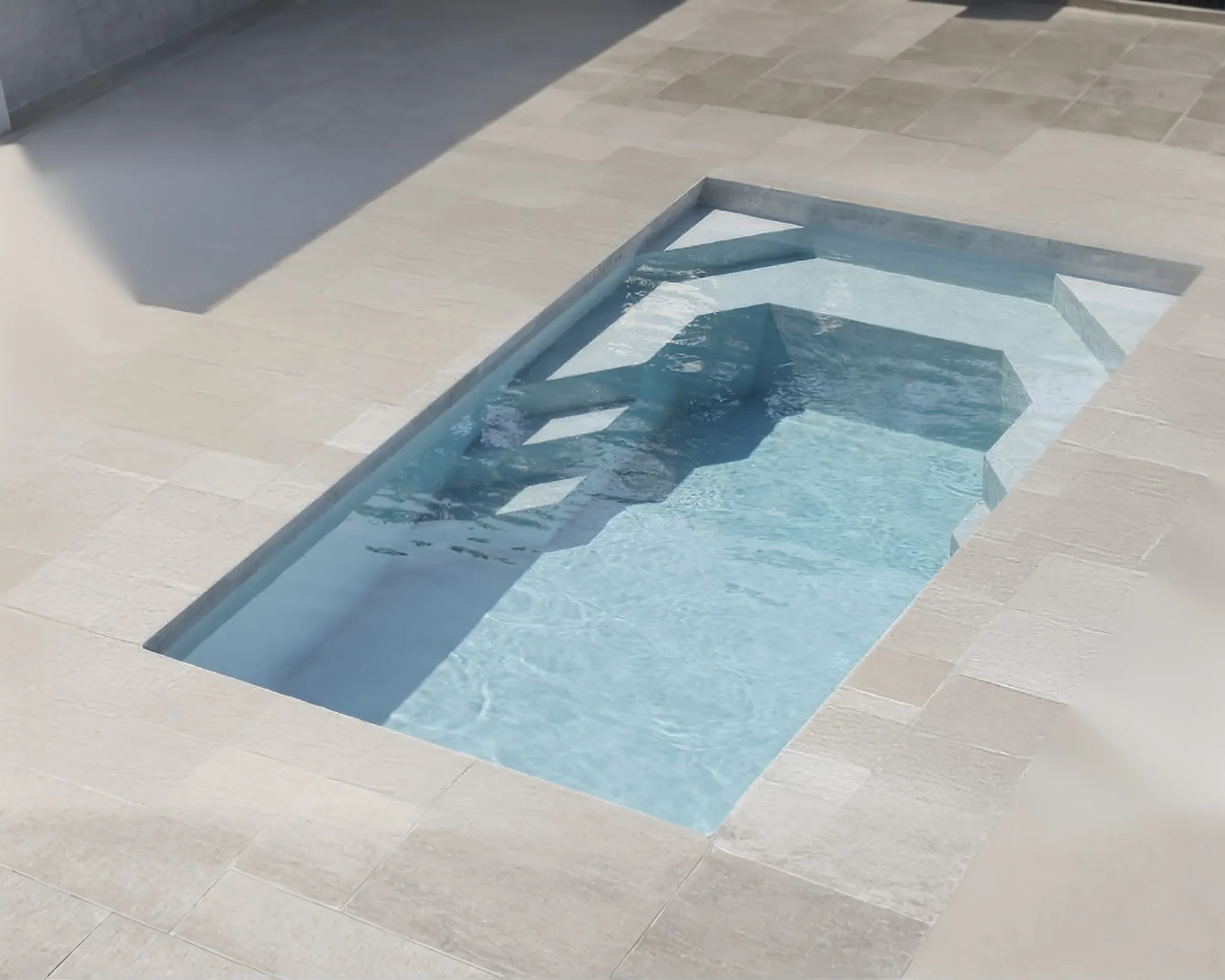 Slimline Plunge 4m fibreglass pool by Aquatime Pools