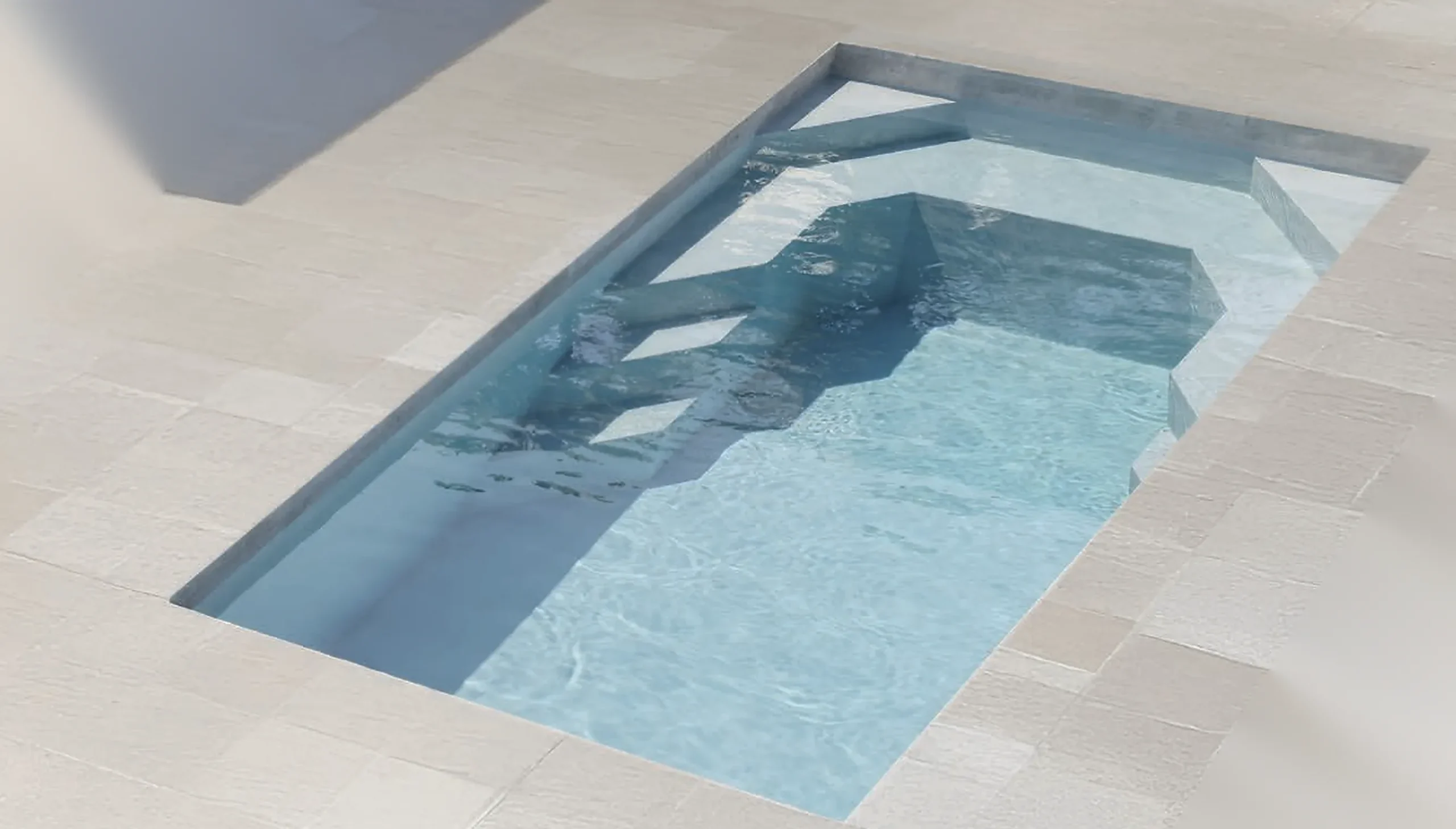 Slimline Plunge 6m fibreglass pool by Aquatime Pools