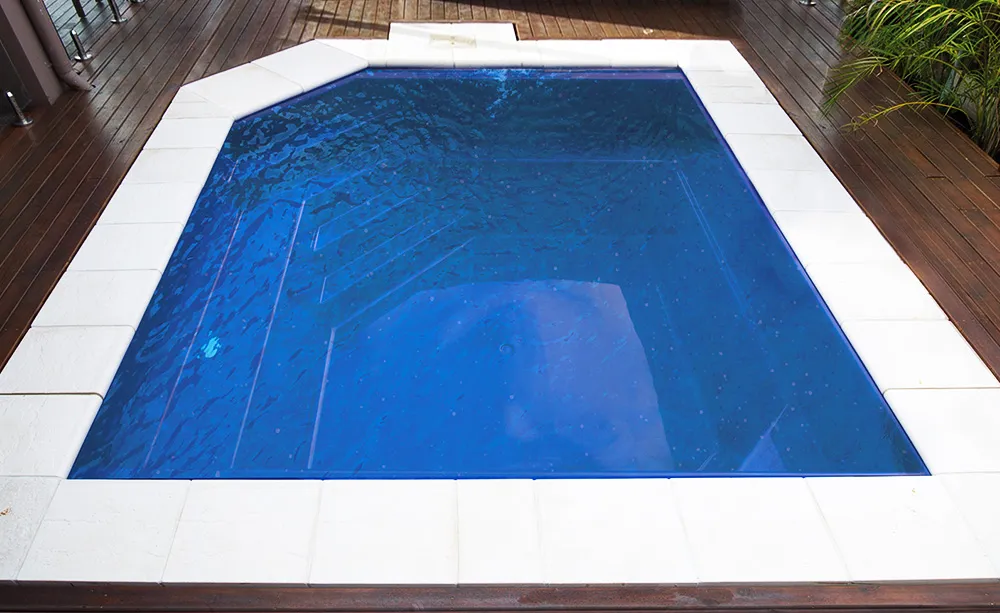 Versace 3.8m fibreglass pool by Aquatime Pools